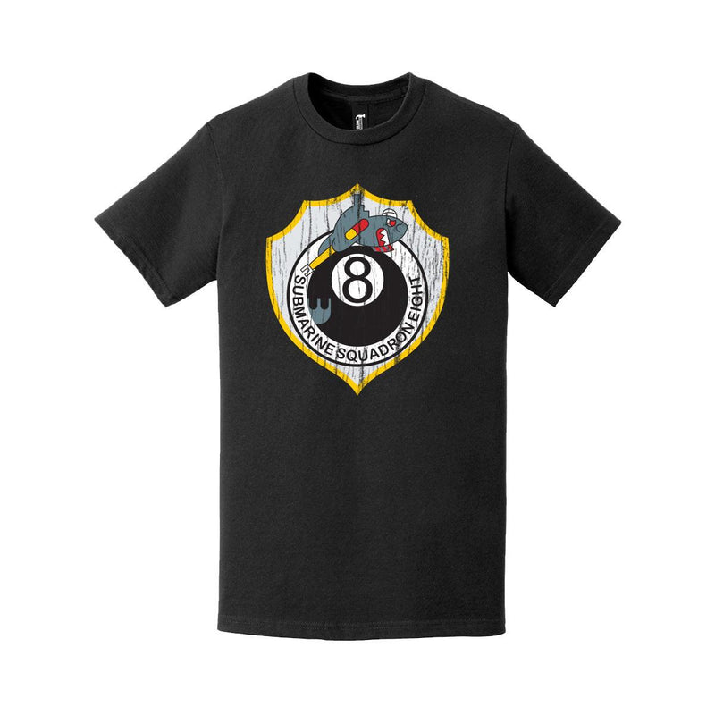 ダメージ加工 SUBRON 8 ロゴエンブレム クレストTシャツ