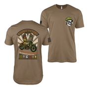 Double V Victory – WW2 MP Pin-Up Girl Saulyna T-Shirt Tactically Acquired Woodland Brown S