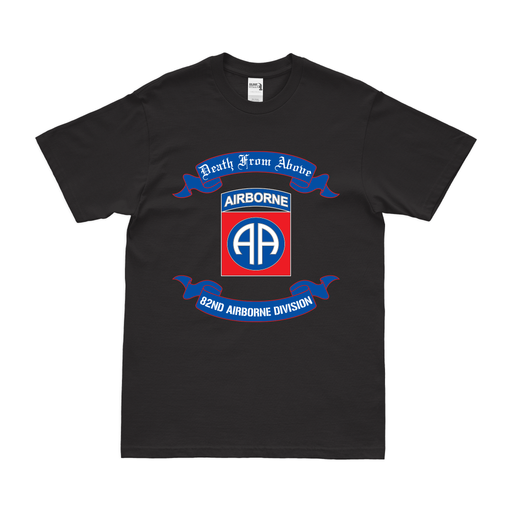 82nd Airborne Division Legacy Moto Scroll T-Shirt Tactically Acquired Black Small 