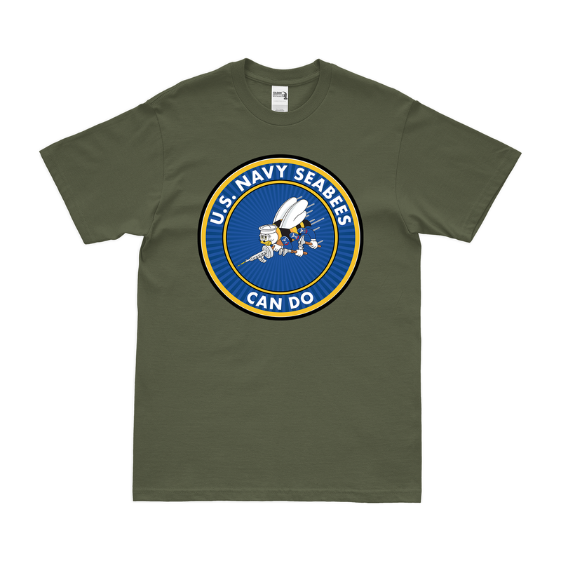 U.S. Navy Seabees "Can Do" Motto Emblem T-Shirt