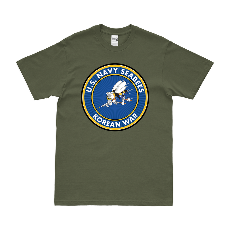 U.S. Navy Seabees Korean War Veteran Emblem T-Shirt