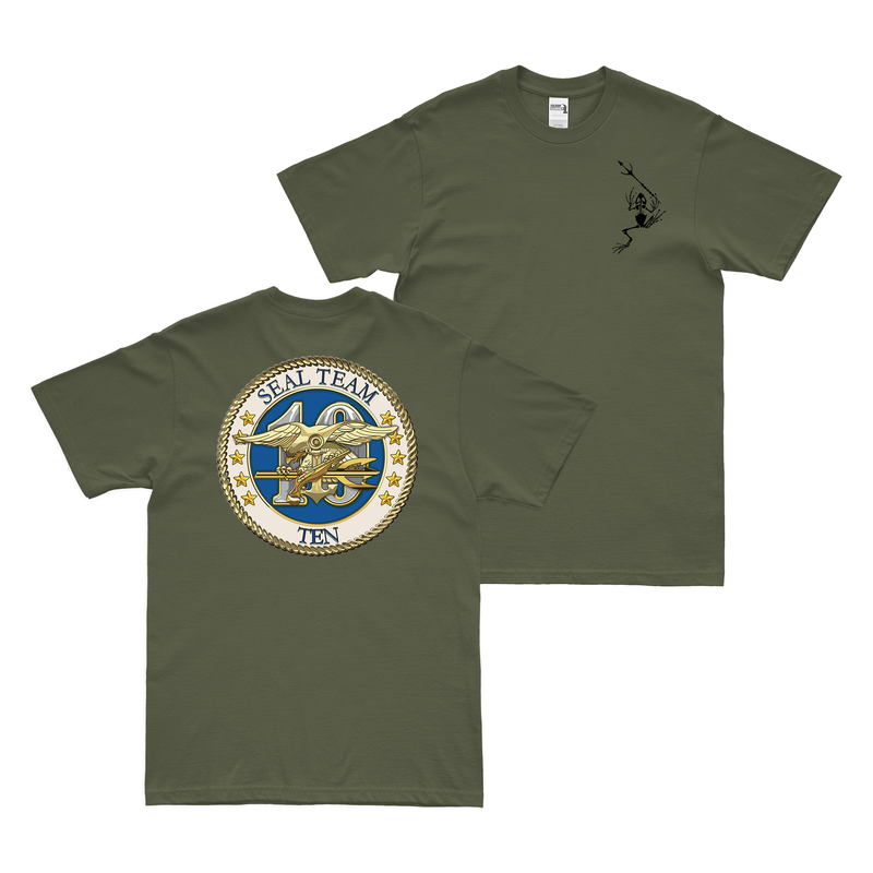 Double-Sided U.S. Navy SEAL Team 10 Frogman T-Shirt