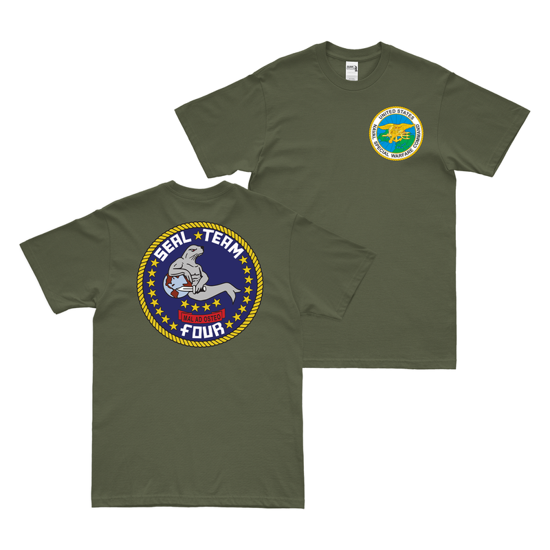 Double-Sided U.S. Navy SEAL Team 4 NSW T-Shirt