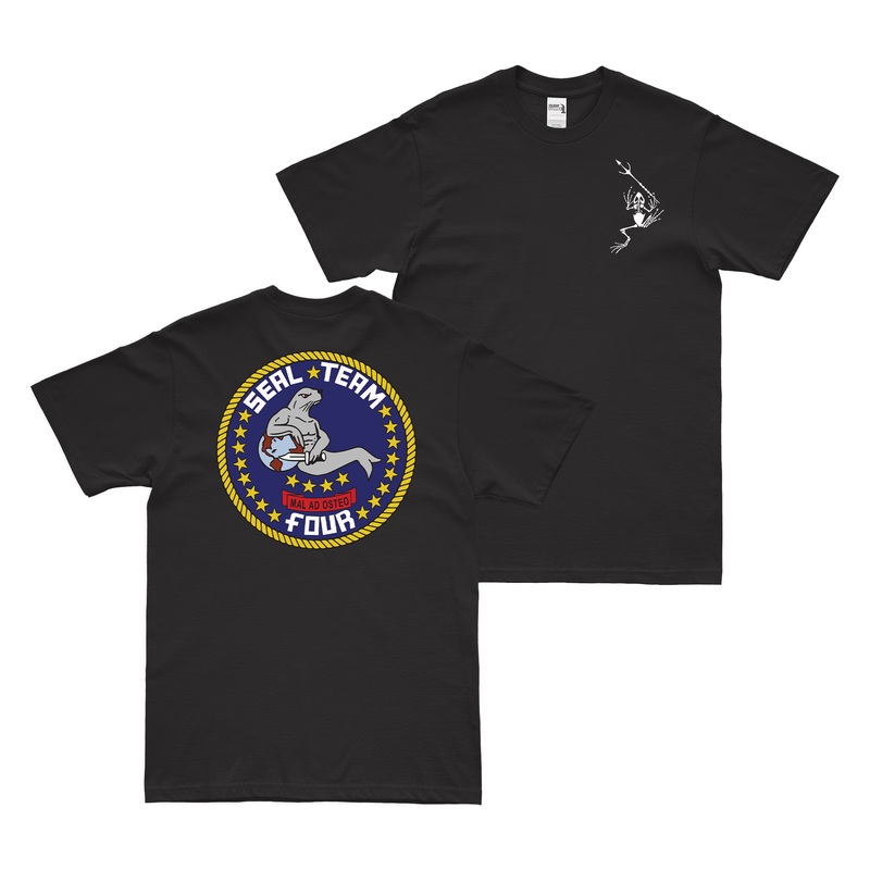 Double-Sided U.S. Navy SEAL Team 4 Frogman T-Shirt