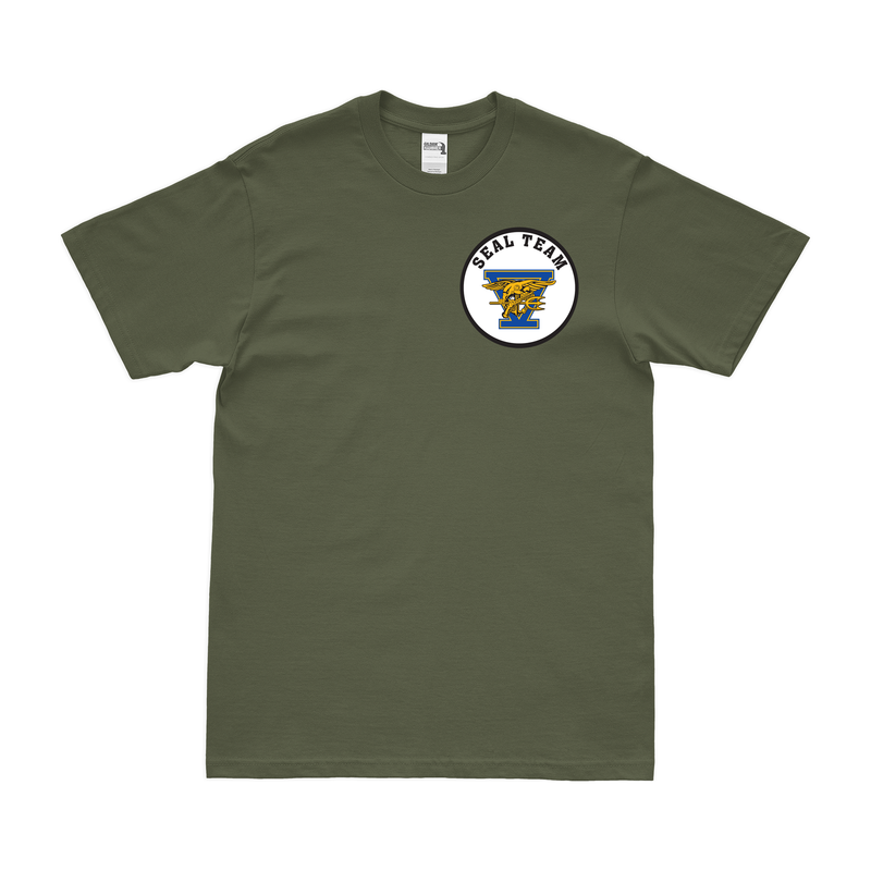 U.S. Navy SEAL TEAM 5 Left Chest Emblem T-Shirt