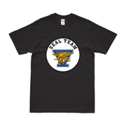 U.S. Navy SEAL Team 5 Emblem T-Shirt Tactically Acquired Black Clean Small