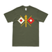 U.S. Army Signal Corps 'USASC' Branch Emblem T-Shirt Tactically Acquired Military Green Distressed Small