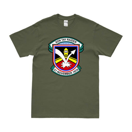 U.S. Army Son Tay Raiders Vietnam War T-Shirt Tactically Acquired Small Military Green 