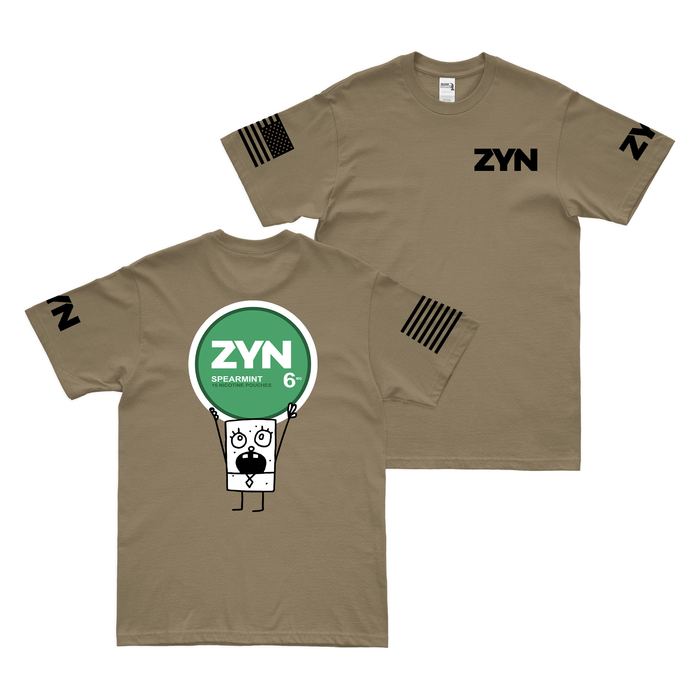 ZYN Bob T-Shirt Tactically Acquired Coyote Brown Spearmint 