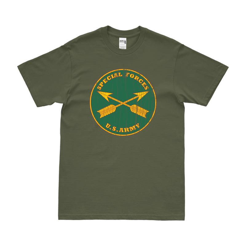 Distressed U.S. Army Special Forces Branch Plaque T-Shirt