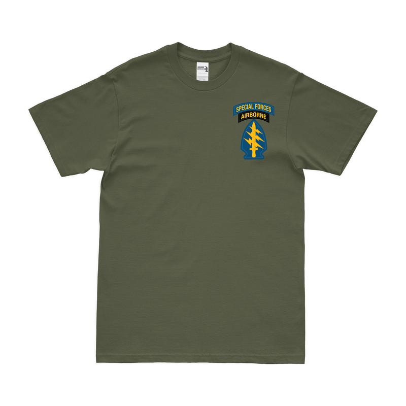U.S. Army Special Forces Tab Emblem Left Chest T-Shirt