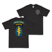 Double-Sided U.S. Army Special Forces Branch Tab T-Shirt Tactically Acquired Small Black 