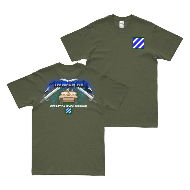 Operation Iraqi Freedom Thunder Run 3ID Baghdad T-Shirt