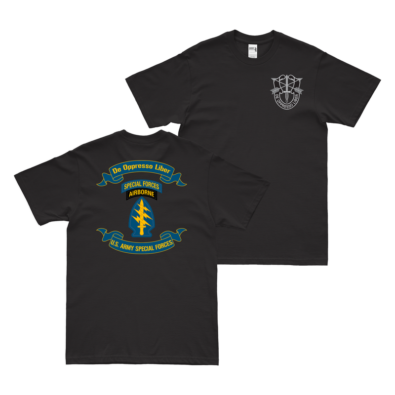 Double-Sided U.S. Army Special Forces Tab Scroll T-Shirt