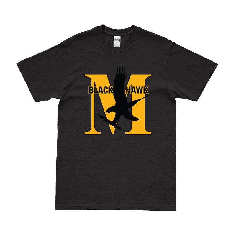 UH-60M Blackhawk Military Helicopter Logo T-Shirt
