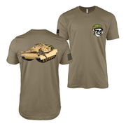 U.S. Army M1A2 Abrams Pin-Up Girl Kelsie T-Shirt Tactically Acquired Coyote Brown S