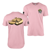 U.S. Army M1A2 Abrams Pin-Up Girl Kelsie T-Shirt Tactically Acquired Pink S