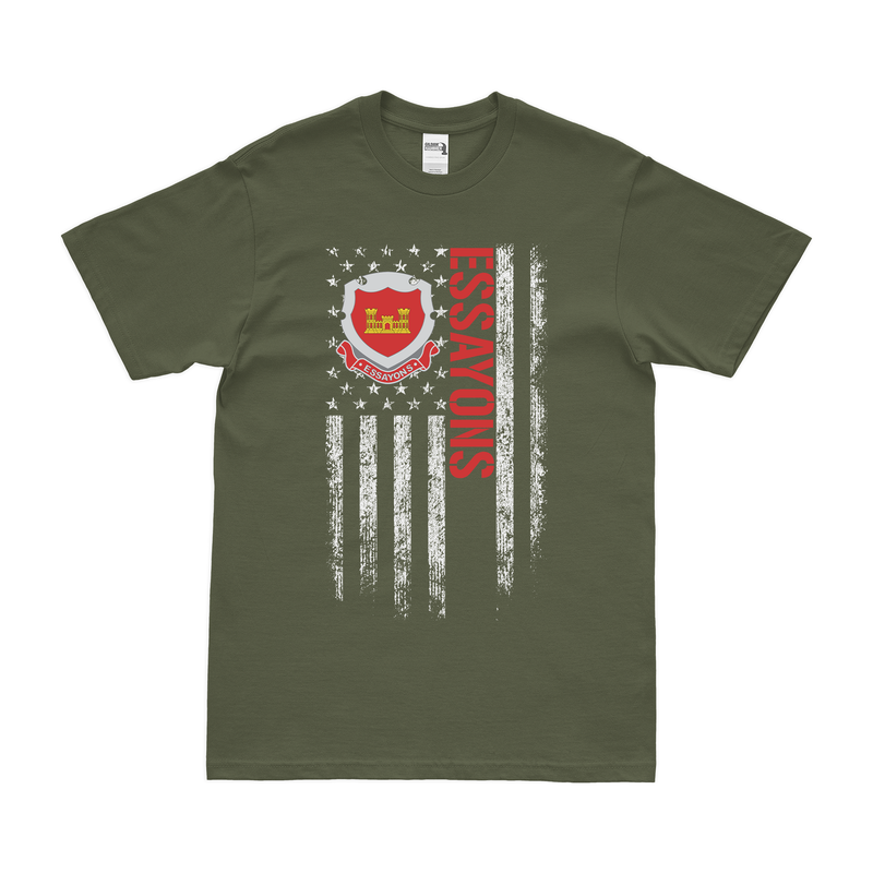 U.S. Army Corps of Engineers Essayons American Flag T-Shirt