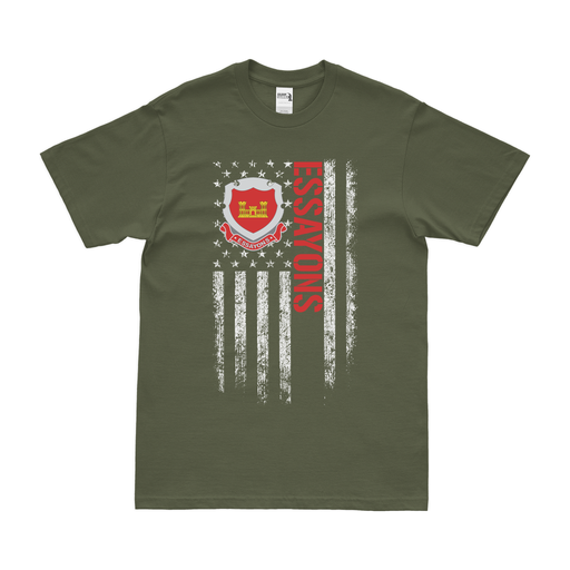 Double-Sided Corps of Engineers Essayons Motto T-Shirt