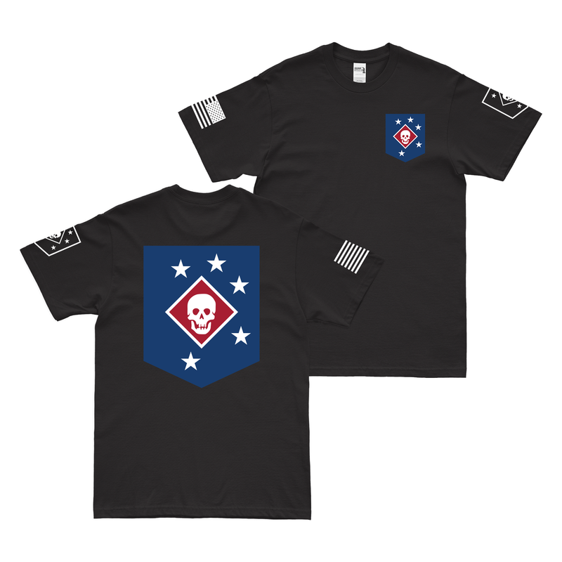 Double-Sided Marine Raiders Logo Emblem T-Shirt