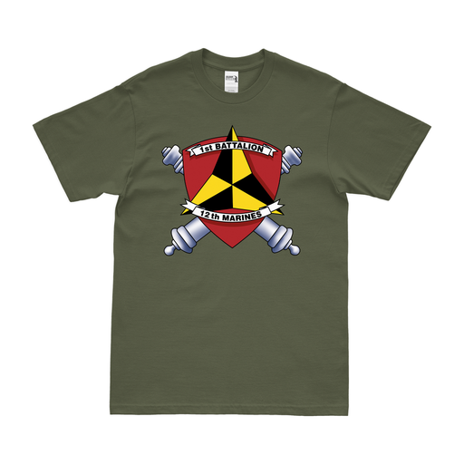 1st Battalion, 12th Marines (1/12) Logo Emblem T-Shirt Tactically Acquired   