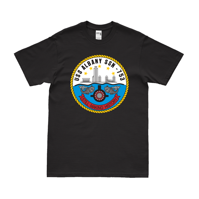 USS Albany (SSN-753) Submarine Logo Emblem T-Shirt