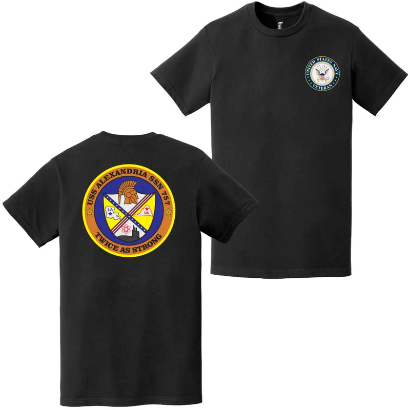 USS Alexandria (SSN-757) U.S. Navy Veteran T-Shirt