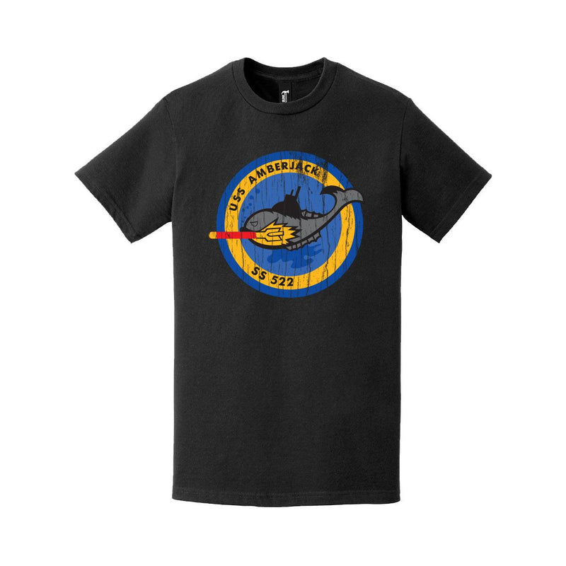 Distressed USS Amberjack (SS-522) Logo T-Shirt