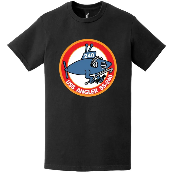USS Angler (SS-240) Gato-class Submarine Logo T-Shirt Tactically Acquired   