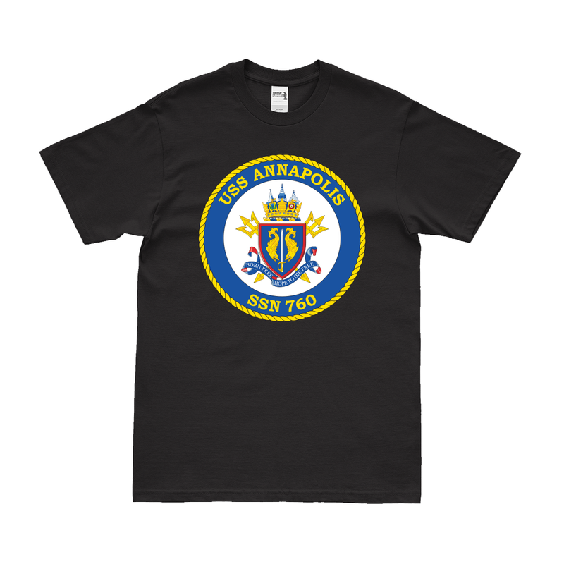 USS Annapolis (SSN-760) Submarine Logo Emblem T-Shirt