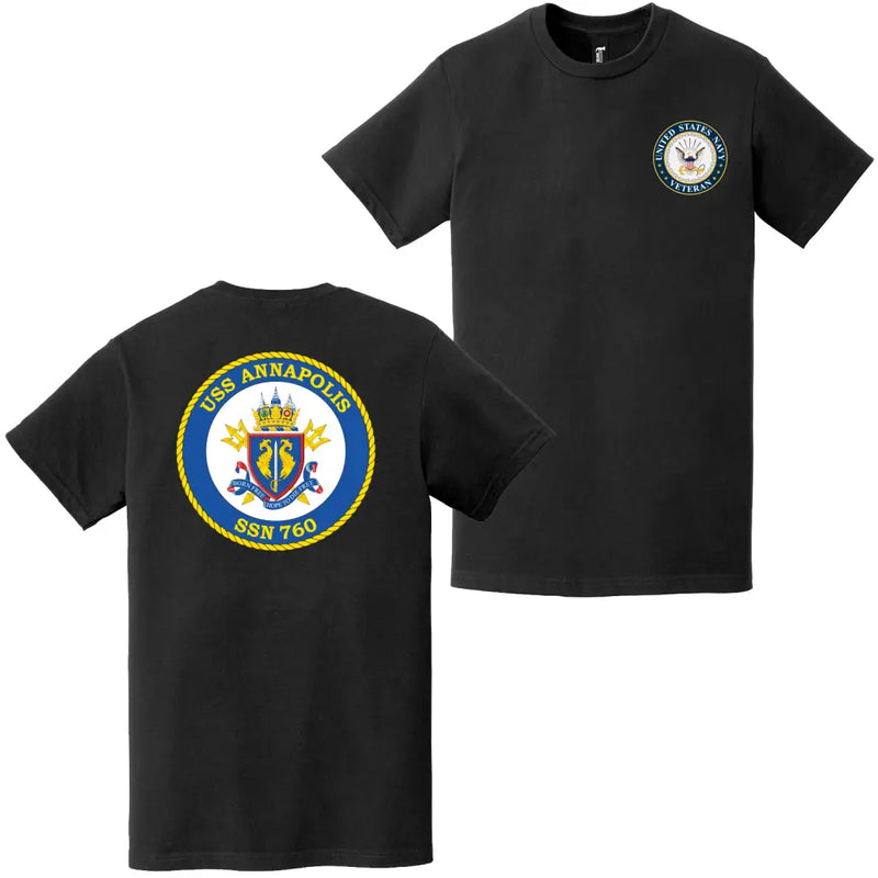 USS Annapolis (SSN-760) U.S. Navy Veteran T-Shirt