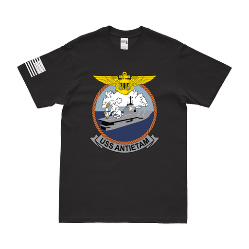 USS Antietam (CV-36) T-Shirt Tactically Acquired Black Small 