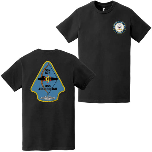 USS Archerfish (SSN-678) U.S. Navy Veteran T-Shirt Tactically Acquired   
