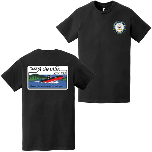 USS Asheville (SSN-758) U.S. Navy Veteran T-Shirt Tactically Acquired   