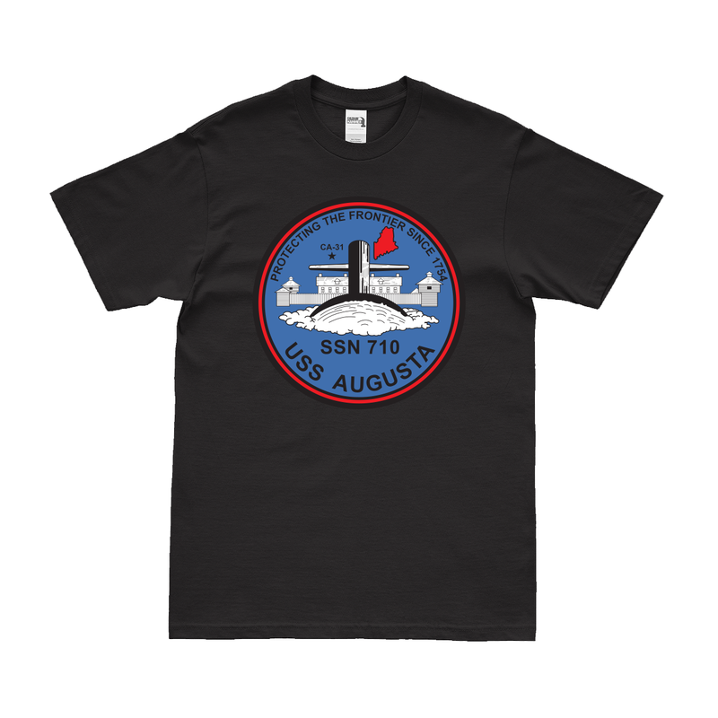 USS Augusta (SSN-710) Submarine Logo Emblem T-Shirt