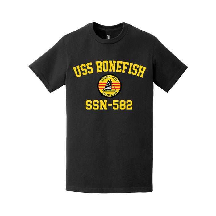 USS Bonefish (SS-582) Tonkin Gulf Yacht Club T-Shirt Tactically Acquired   