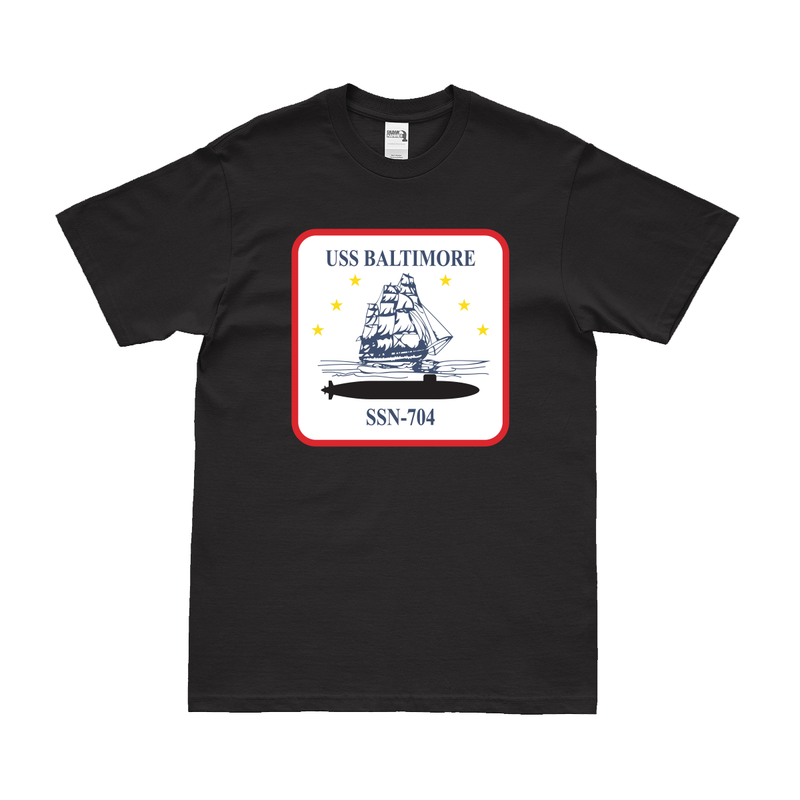 USS Baltimore (SSN-704) Submarine Logo Emblem T-Shirt