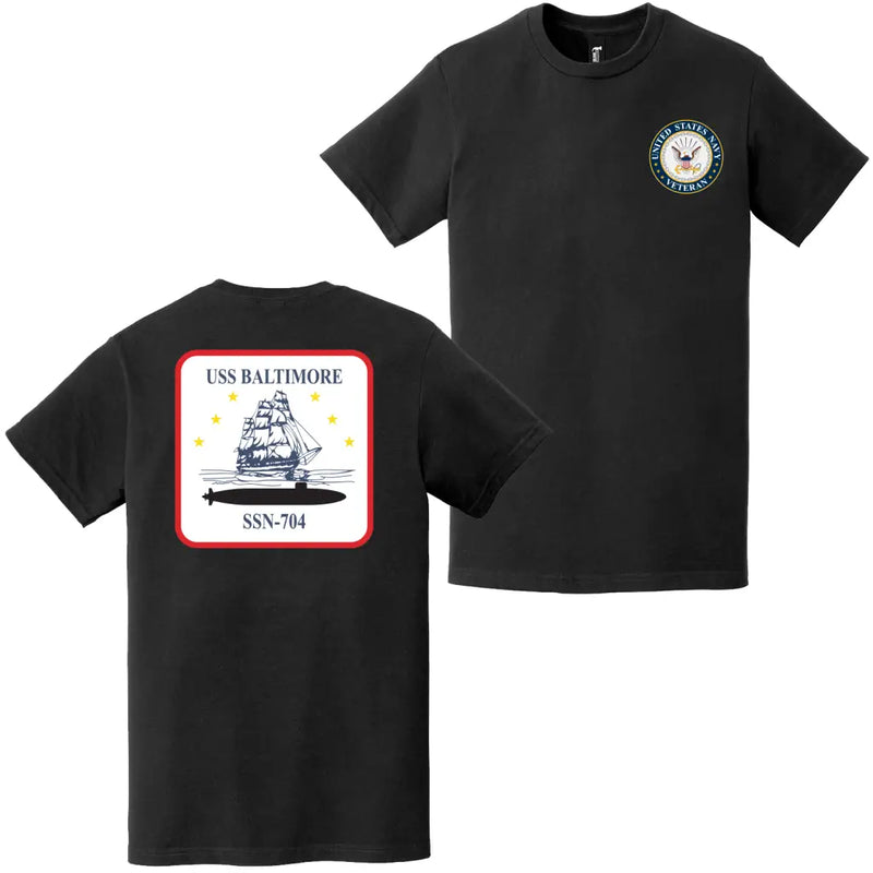 USS Baltimore (SSN-704) U.S. Navy Veteran T-Shirt