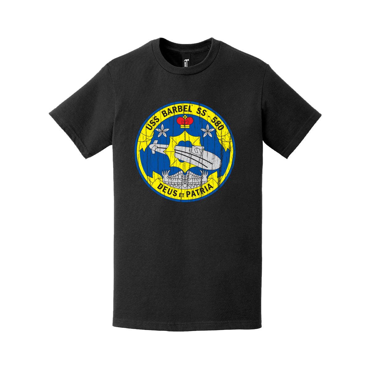 Distressed USS Barbel (SS-580) Logo T-Shirt Tactically Acquired   