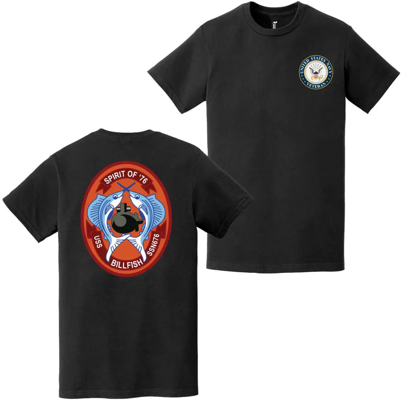 USS Billfish (SSN-676) U.S. Navy Veteran T-Shirt