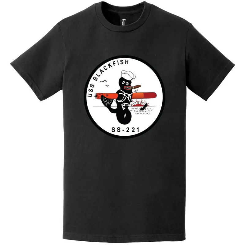 USS Blackfish (SS-221) Gato-class Submarine Logo T-Shirt