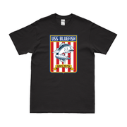 USS Bluefish (SSN-675) Submarine Logo Emblem T-Shirt Tactically Acquired Small Black 