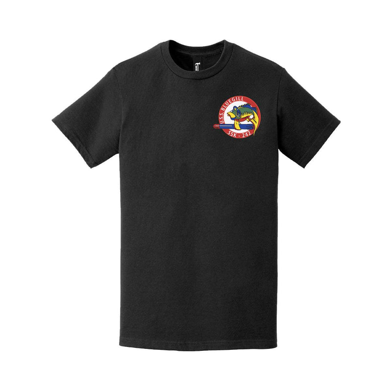 USS Bluegill (SSK-242) Left Chest Logo T-Shirt