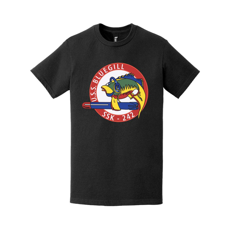 USSブルーギル (SSK-242) ロゴ エンブレム クレスト Tシャツ