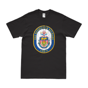 USS Bonhomme Richard (LHD-6) Emblem T-Shirt Tactically Acquired Black Distressed Small