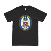 USS Boxer (LHD-4) Emblem T-Shirt Tactically Acquired Black Distressed Small
