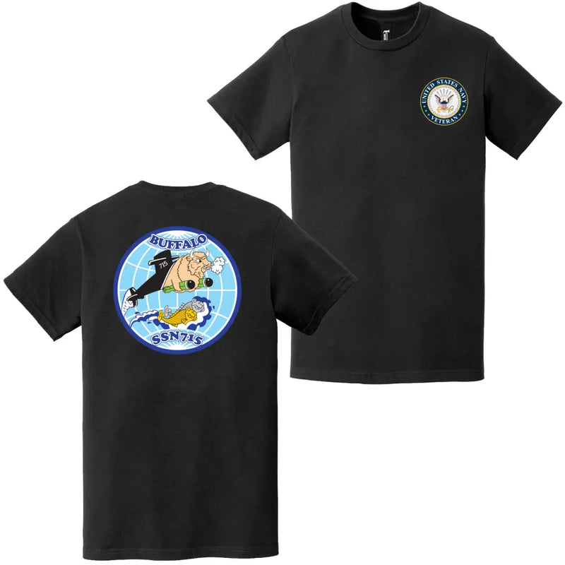 USS Buffalo (SSN-715) U.S. Navy Veteran T-Shirt