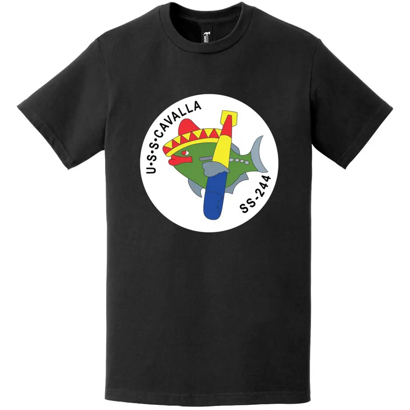 USS Cavalla (SS-244) Gato-class Submarine Logo T-Shirt
