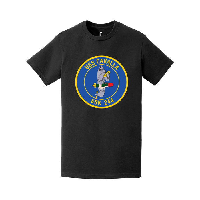 USS Cavalla (SSK-244) Logo Emblem Crest T-Shirt Tactically Acquired   