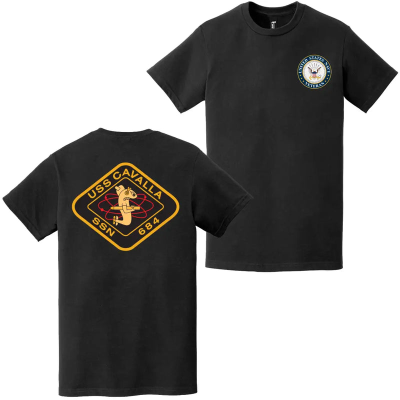 USS Cavalla (SSN-684) U.S. Navy Veteran T-Shirt